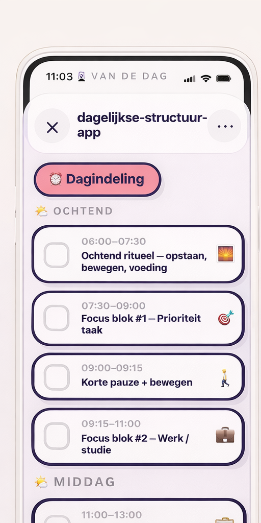 Structuur app